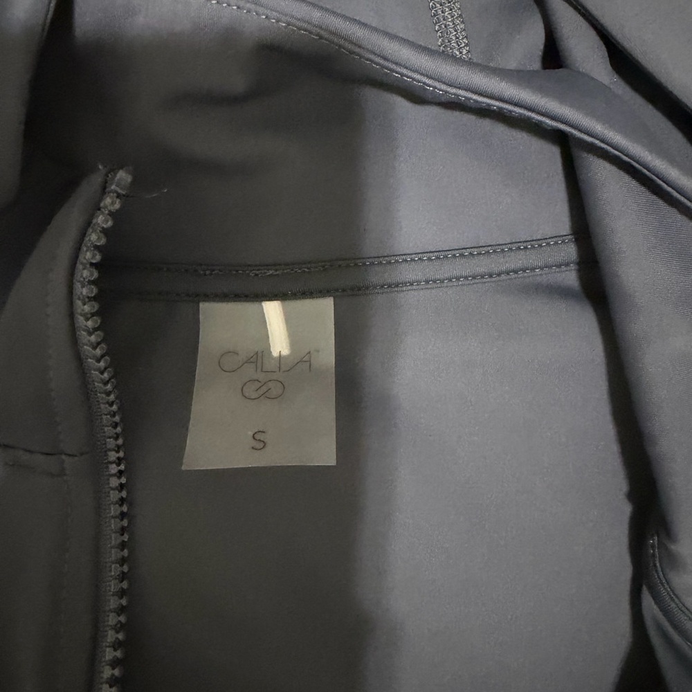 CALIA by Carrie Underwood Dark Charcoal Gray Hooded Zip Athletic Jacket - Picture 2 of 2